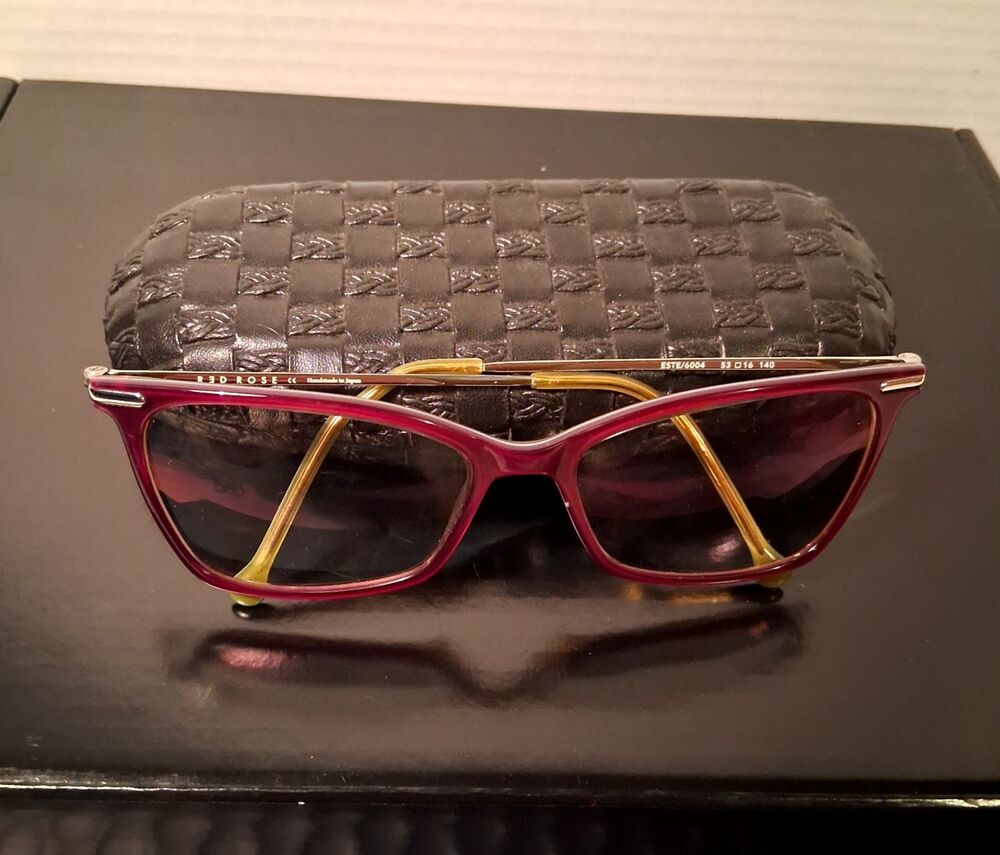Red Rose Este 6004 Eyeglasses Frames 53 16 140 Glasses USED